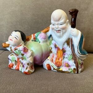 Chinese Shou Lao Immortal, God of Longevity Figurine